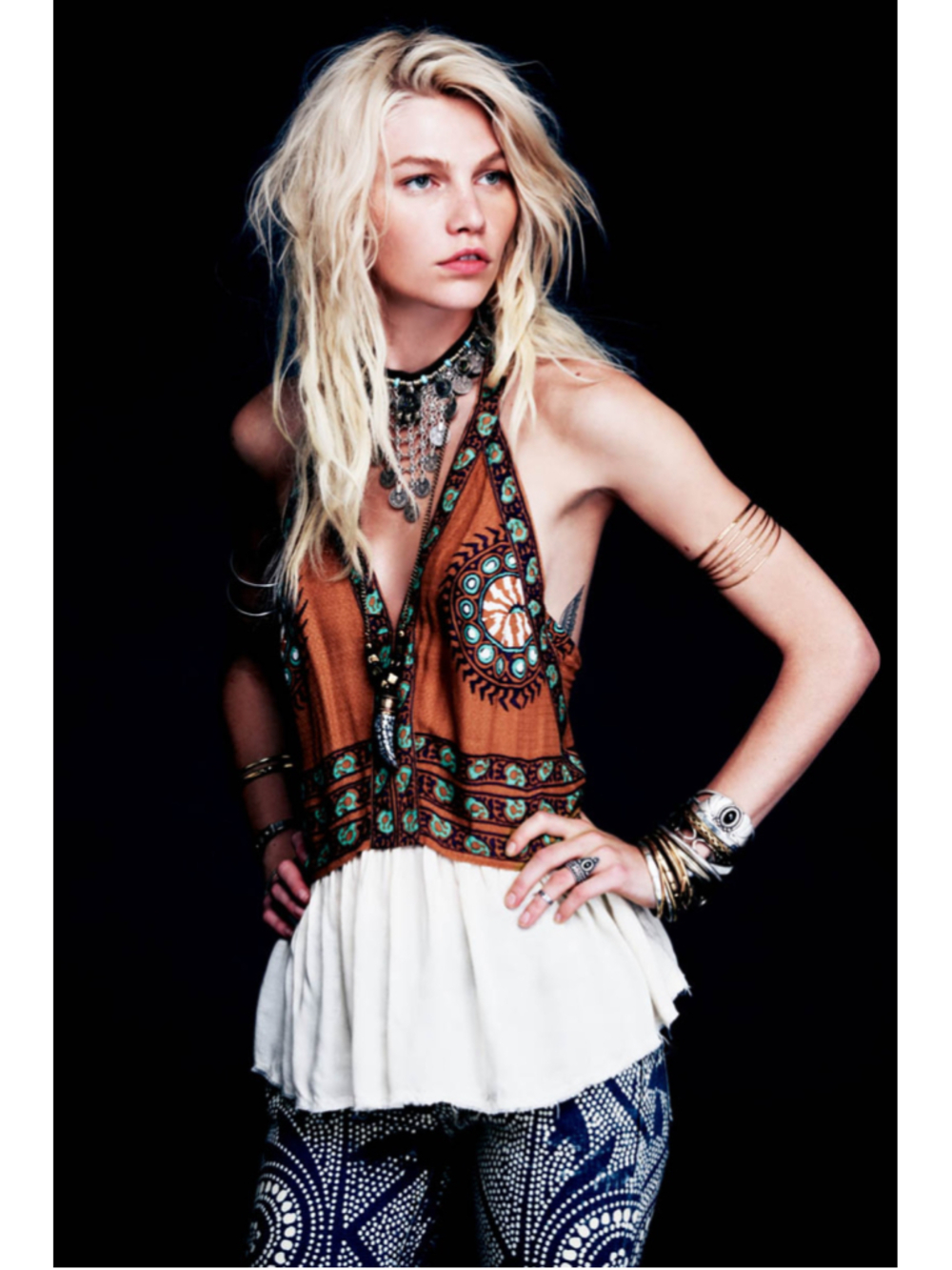 Rare Free People Campo Grande Halter sz XS
